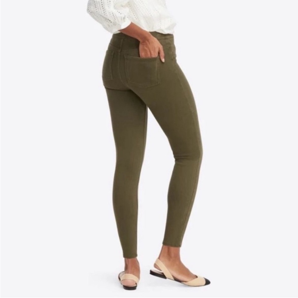 Spanx Olive Green Jeanish Ankle Jegging Size Small - Picture 14 of 15